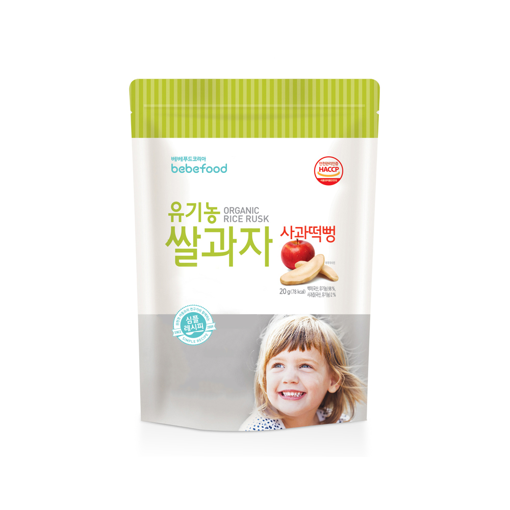 Bebefood Organic Rice Rusk (Apple)